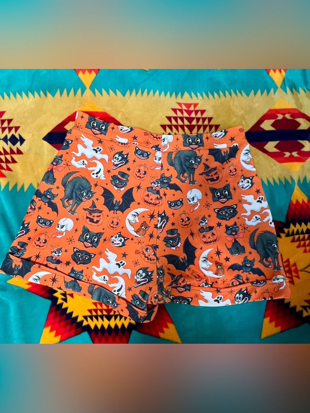 Blackmilk Halloween Trick or Treat Shorts NWOT - Picture 2 of 3